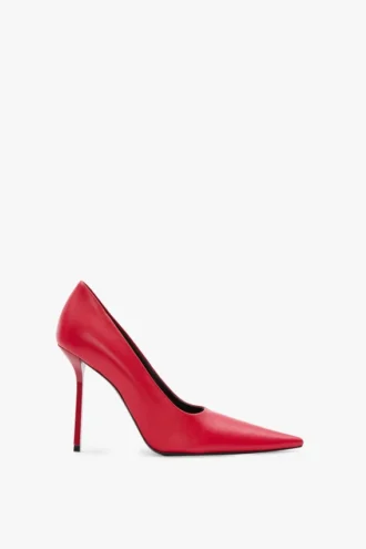 The Victoria Stiletto-Pumps 100 aus rotem Leder