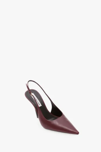The Victoria Stiletto Slingback 100 aus burgunderrotem Leder The Victoria Stiletto Slingback 100 aus burgunderrotem Leder