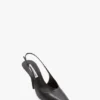 The Victoria Stiletto Slingback 100 aus schwarzem Leder