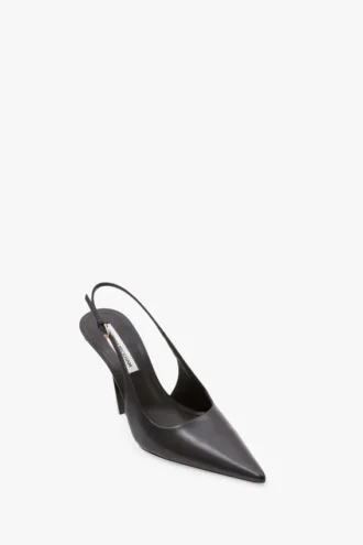 The Victoria Stiletto Slingback 100 aus schwarzem Leder The Victoria Stiletto Slingback 100 aus schwarzem Leder