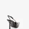 The Victoria Stiletto Slingback 100 aus schwarzem Leder