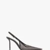 The Victoria Stiletto Slingback 100 aus schwarzem Mesh