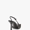 The Victoria Stiletto Slingback 100 aus schwarzem Mesh