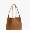 The Victoria-Tasche aus hellbraunem Leder