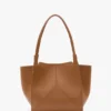 The Victoria-Tasche aus hellbraunem Leder