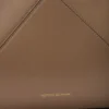 The Victoria-Tasche aus taubengrauem Leder The Victoria-Tasche aus taubengrauem Leder