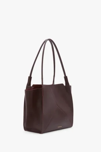 The Victoria Tote Bag aus burgunderrotem Leder