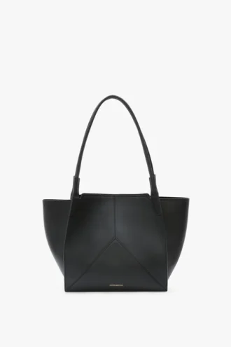 The Victoria Tote Bag aus schwarzem Leder