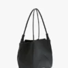 The Victoria Tote Bag aus schwarzem Leder The Victoria Tote Bag aus schwarzem Leder