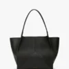 The Victoria Tote Bag groß aus schwarzem Leder The Victoria Tote Bag groß aus schwarzem Leder