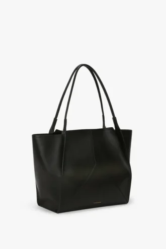 The Victoria Tote Bag groß aus schwarzem Leder