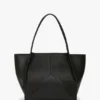 The Victoria Tote Bag groß aus schwarzem Leder The Victoria Tote Bag groß aus schwarzem Leder