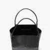 The Victoria Tote Bag groß aus schwarzem Leder The Victoria Tote Bag groß aus schwarzem Leder