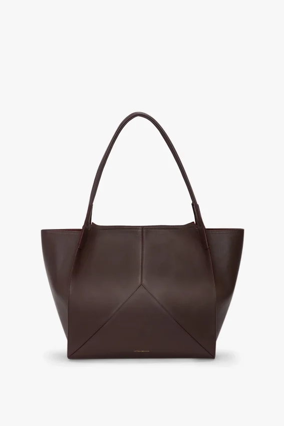 The Victoria Tote Bag Large aus burgunderrotem Leder The Victoria Tote Bag Large aus burgunderrotem Leder