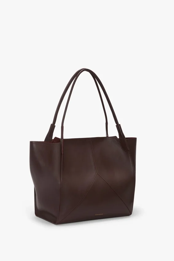 The Victoria Tote Bag Large aus burgunderrotem Leder The Victoria Tote Bag Large aus burgunderrotem Leder