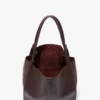 The Victoria Tote Bag Large aus burgunderrotem Leder The Victoria Tote Bag Large aus burgunderrotem Leder