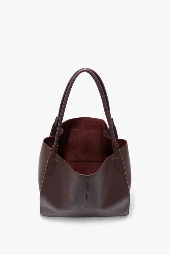 The Victoria Tote Bag Large aus burgunderrotem Leder The Victoria Tote Bag Large aus burgunderrotem Leder