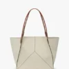 The Victoria Tote Bag Large aus elfenbeinfarbenem Canvas The Victoria Tote Bag Large aus elfenbeinfarbenem Canvas