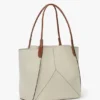The Victoria Tote Bag Large aus elfenbeinfarbenem Canvas The Victoria Tote Bag Large aus elfenbeinfarbenem Canvas