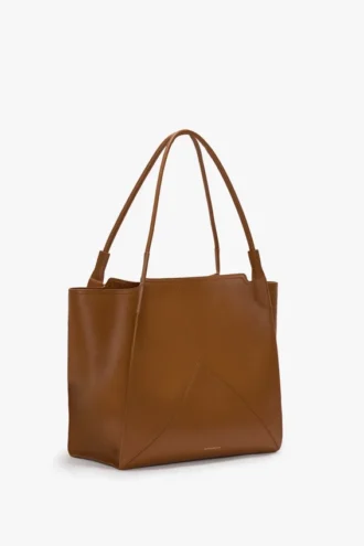 The Victoria Tote Bag Large aus hellbraunem Leder