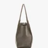 The Victoria Tote Bag Large aus kieselgrauem Wildleder