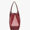 The Victoria Tote Bag Large in Burgundy Mesh