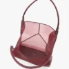 The Victoria Tote Bag Large in Burgundy Mesh