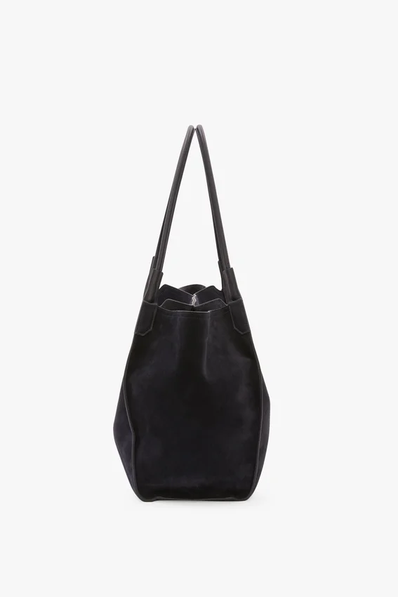 The Victoria Tote Large aus marineblauem Wildleder The Victoria Tote Large aus marineblauem Wildleder
