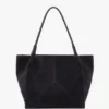 The Victoria Tote Large aus marineblauem Wildleder The Victoria Tote Large aus marineblauem Wildleder