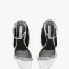 The Victoria verzierte Stiletto-Sandale 75 in Magnesium-Satin The Victoria verzierte Stiletto-Sandale 75 in Magnesium-Satin