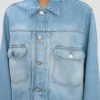 Truckerjacke aus Denim in Heritage-Blau