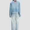 Truckerjacke aus Denim in Heritage-Blau