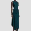 Twist-Kleid in Dunkelblaugrün