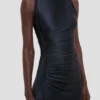 Twist-Kleid in Marineblau