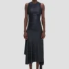 Twist-Kleid in Marineblau