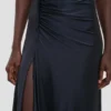 Twist-Kleid in Marineblau