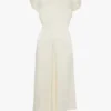 Twist-Schulterkleid in Elfenbein