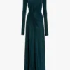 Twist-Taillenkleid in Dunkelblaugrün Twist-Taillenkleid in Dunkelblaugrün