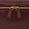 Vanity Crossbody aus burgunderrotem Leder