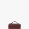 Vanity Crossbody aus burgunderrotem Leder