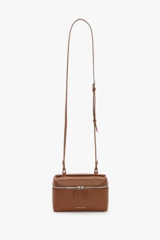 Vanity Crossbody aus dunkelbraunem Leder