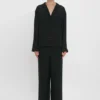VB Monogram Pyjama-Set in Schwarz