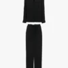 VB Monogram Pyjama-Set in Schwarz
