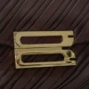 Weiche Dorian-Tasche aus burgunderrotem, plissiertem Leder